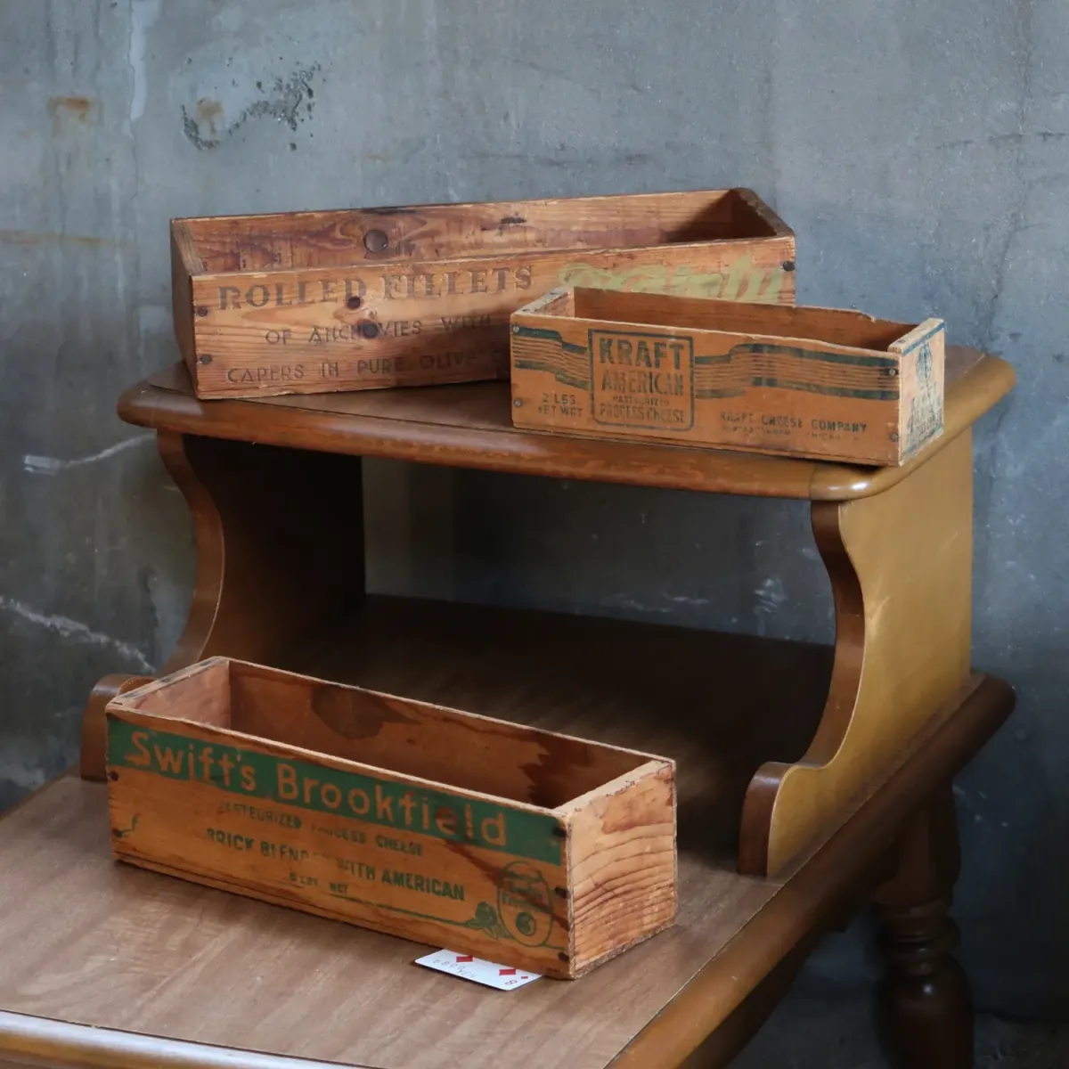 ビンテージ ミニウッドボックス