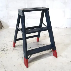 ビンテージ ウッドステップラダー