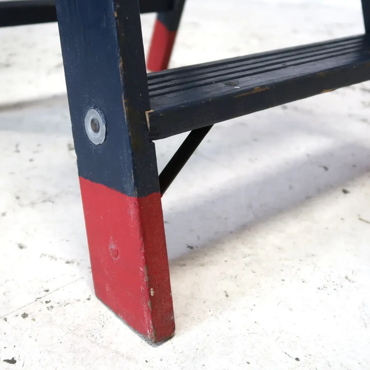 ビンテージ ウッドステップラダー