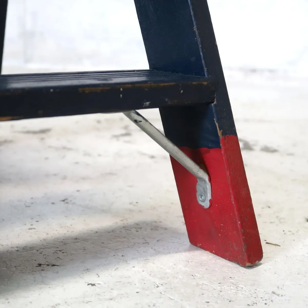 ビンテージ ウッドステップラダー