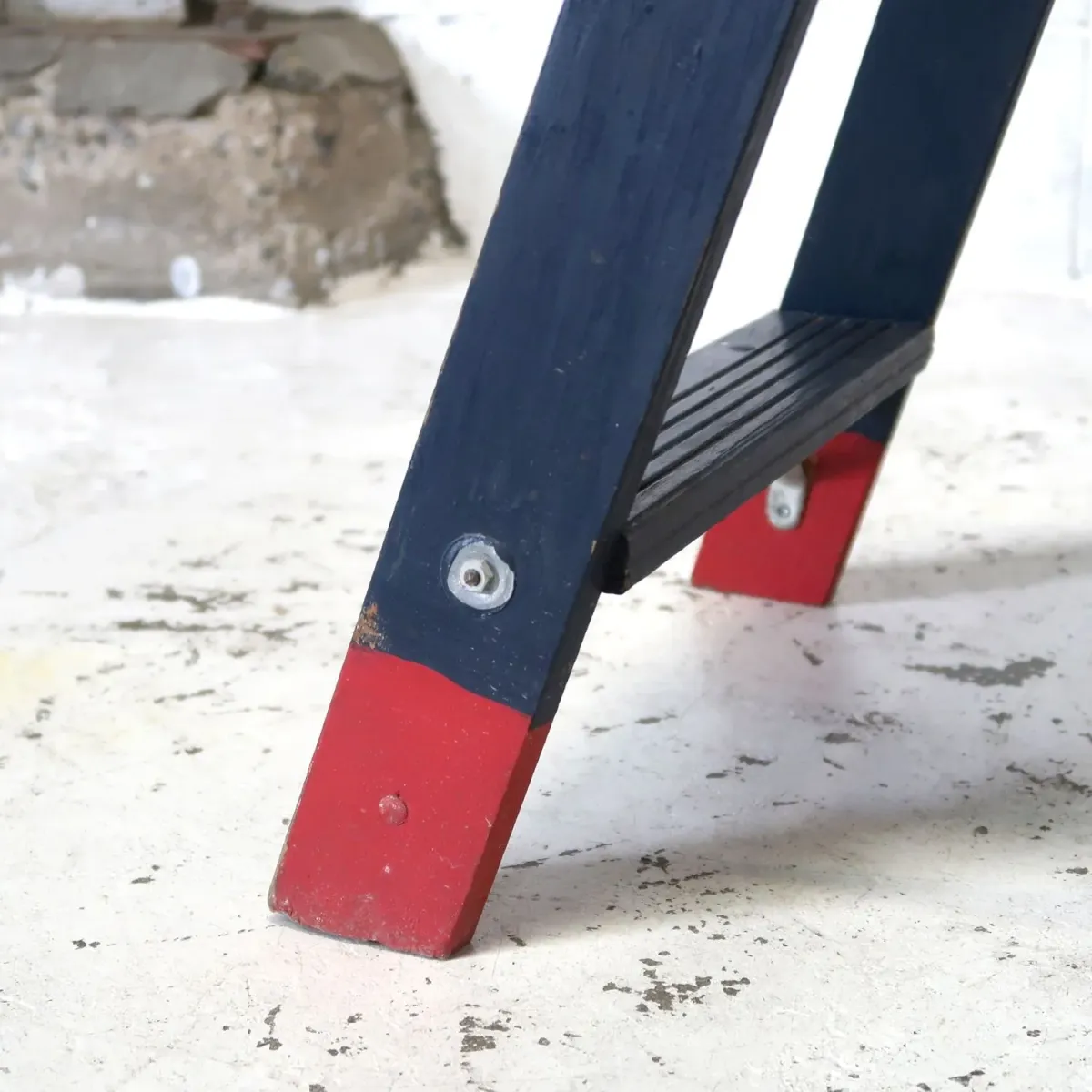 ビンテージ ウッドステップラダー