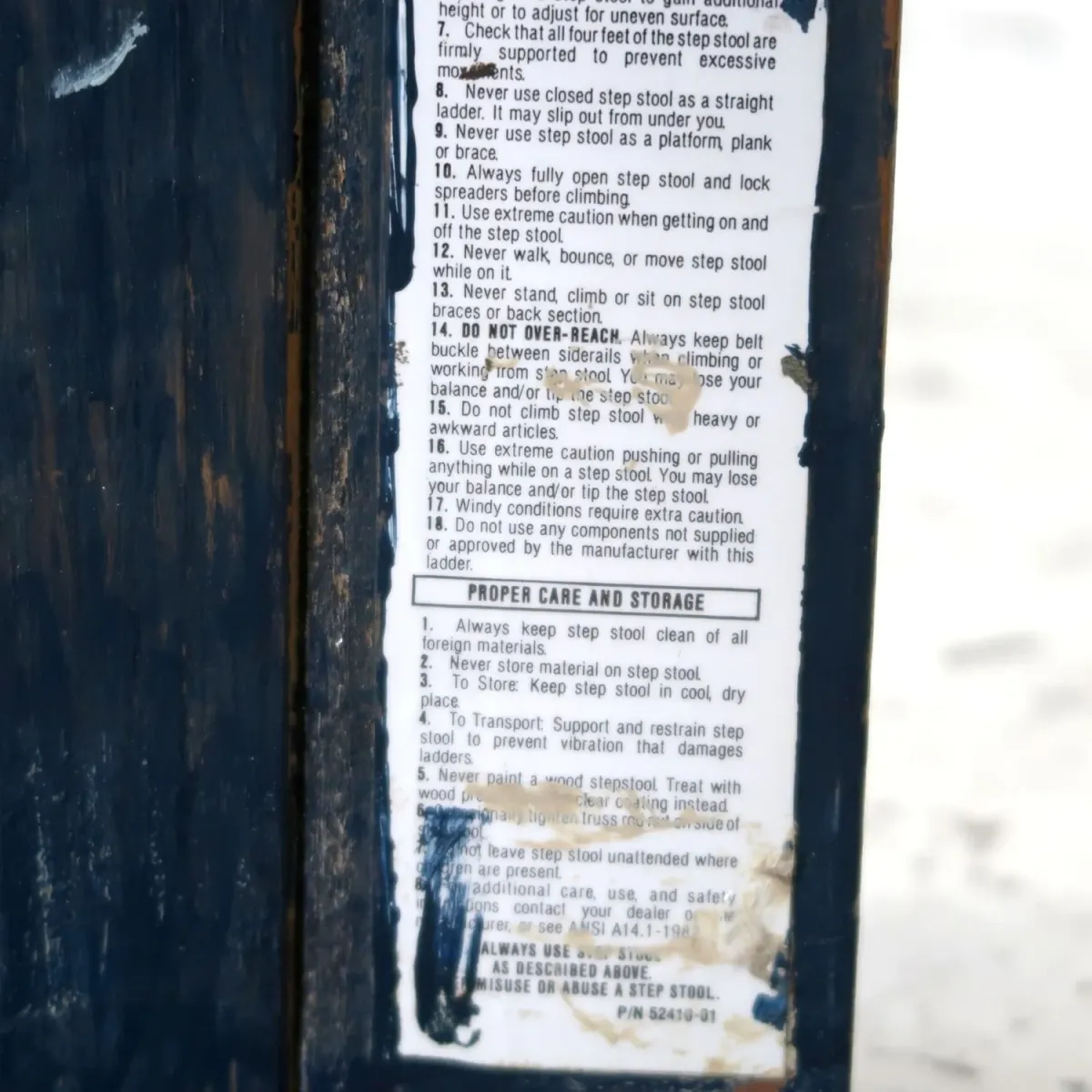 ビンテージ ウッドステップラダー