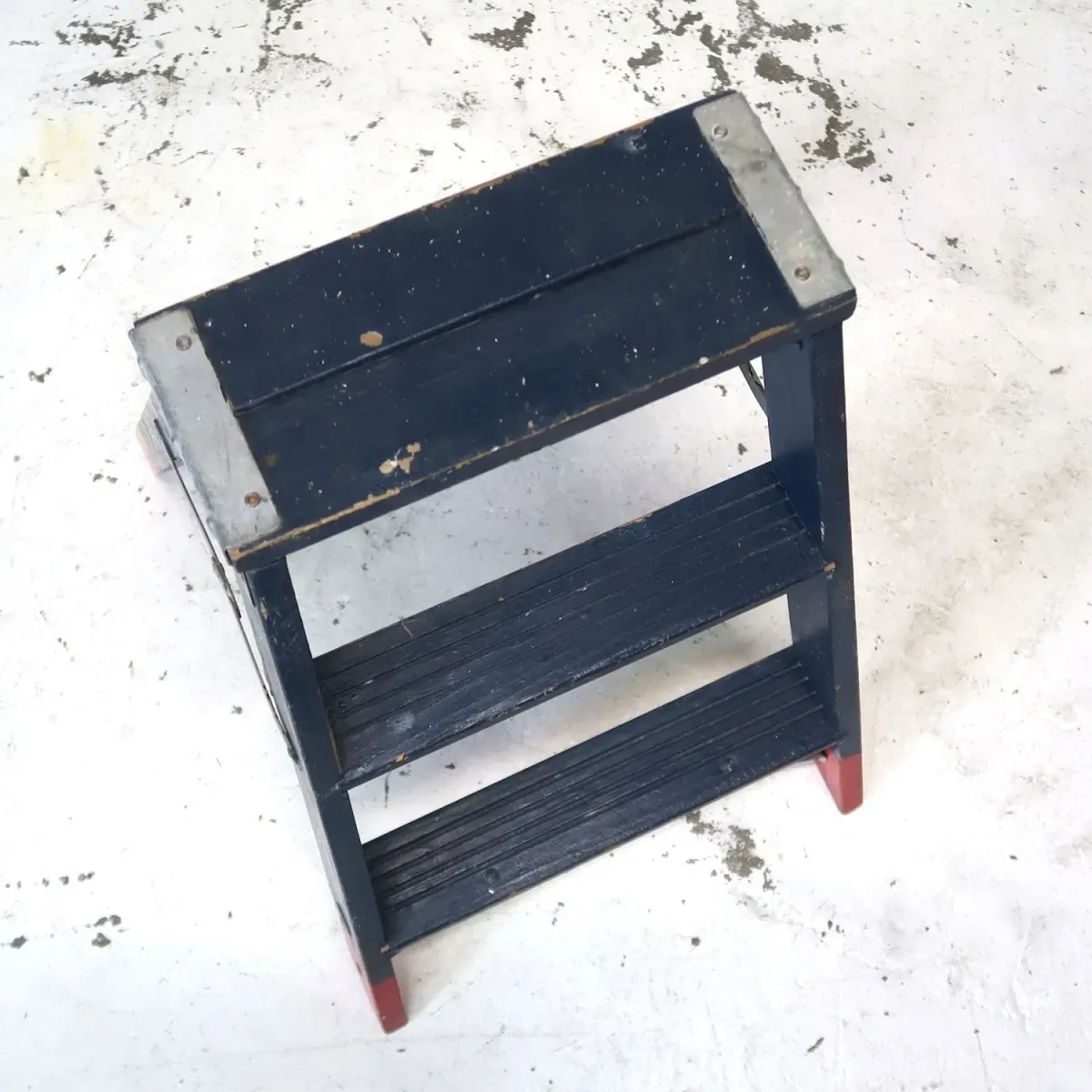 ビンテージ ウッドステップラダー