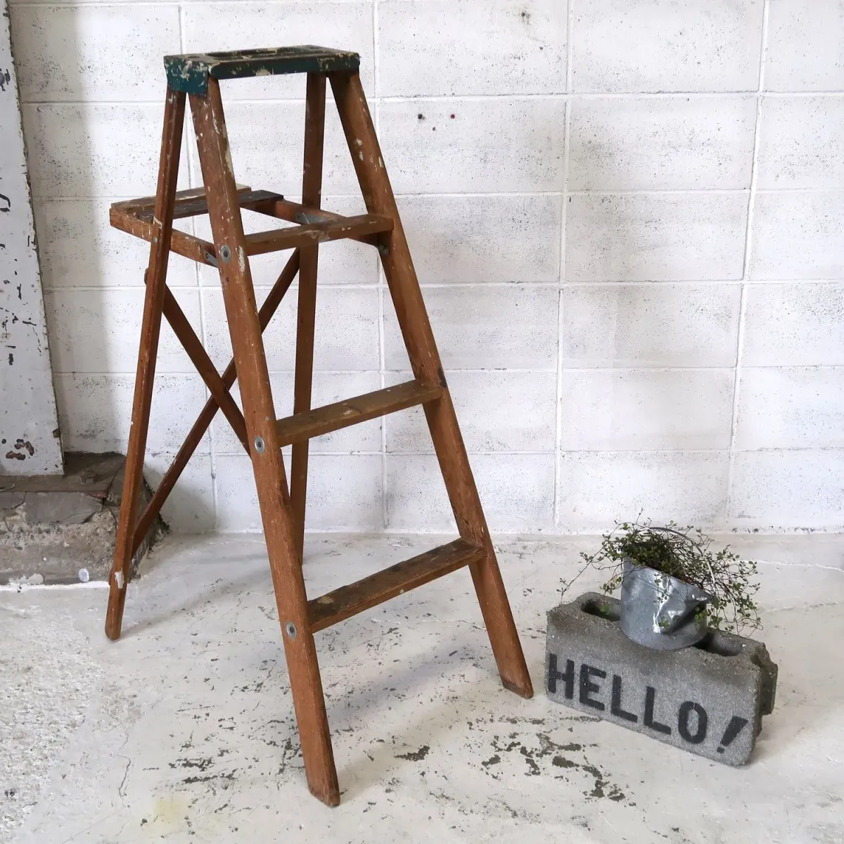 ビンテージ ウッドラダー