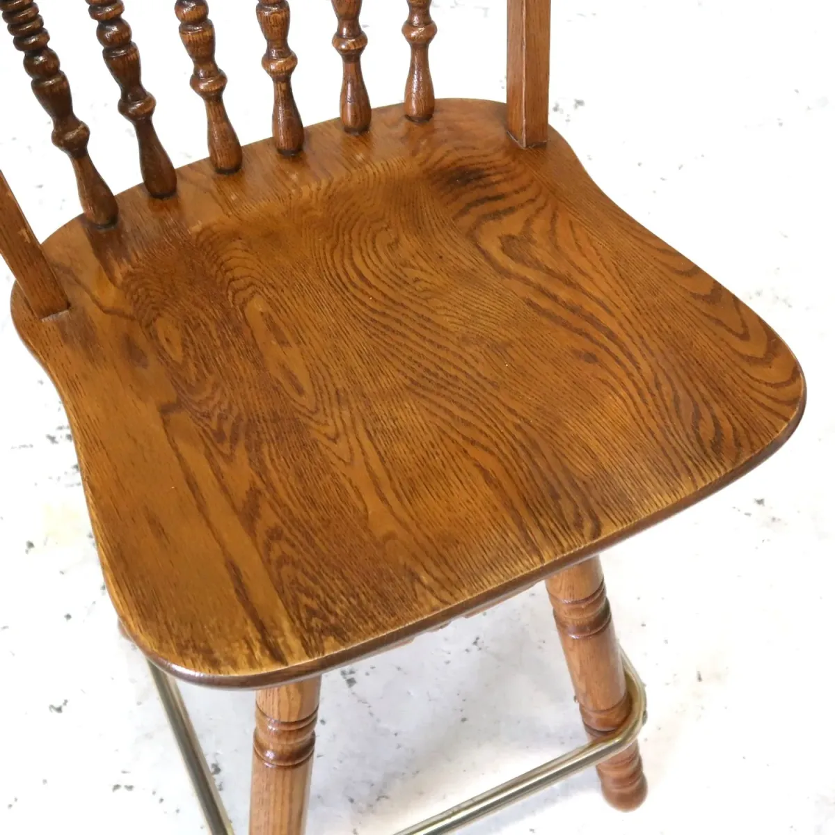 アンティーク ウッド カウンターチェア