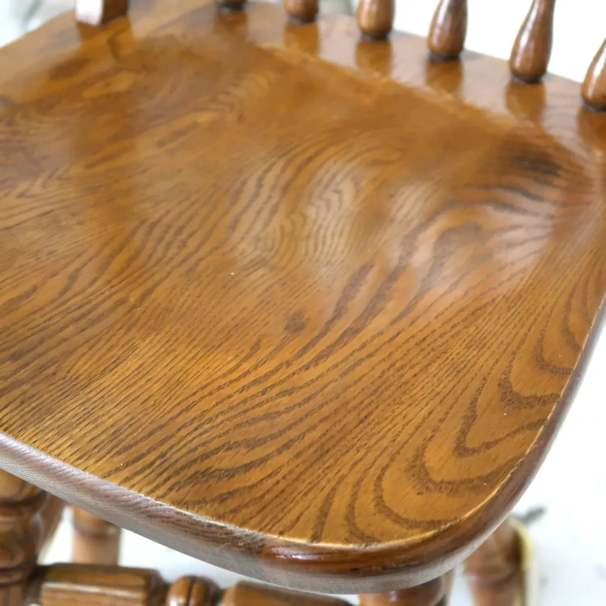 アンティーク ウッド カウンターチェア