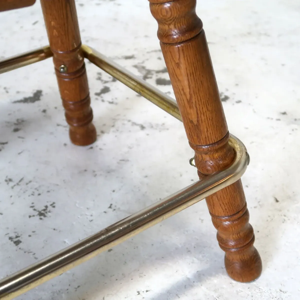 アンティーク ウッド カウンターチェア