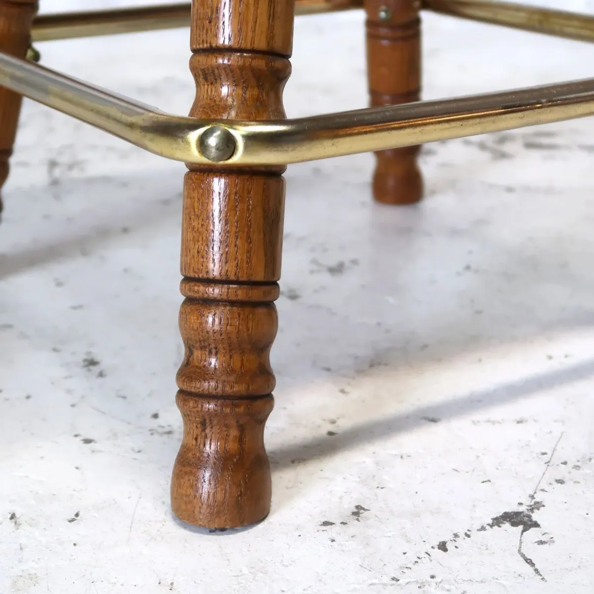 アンティーク ウッド カウンターチェア