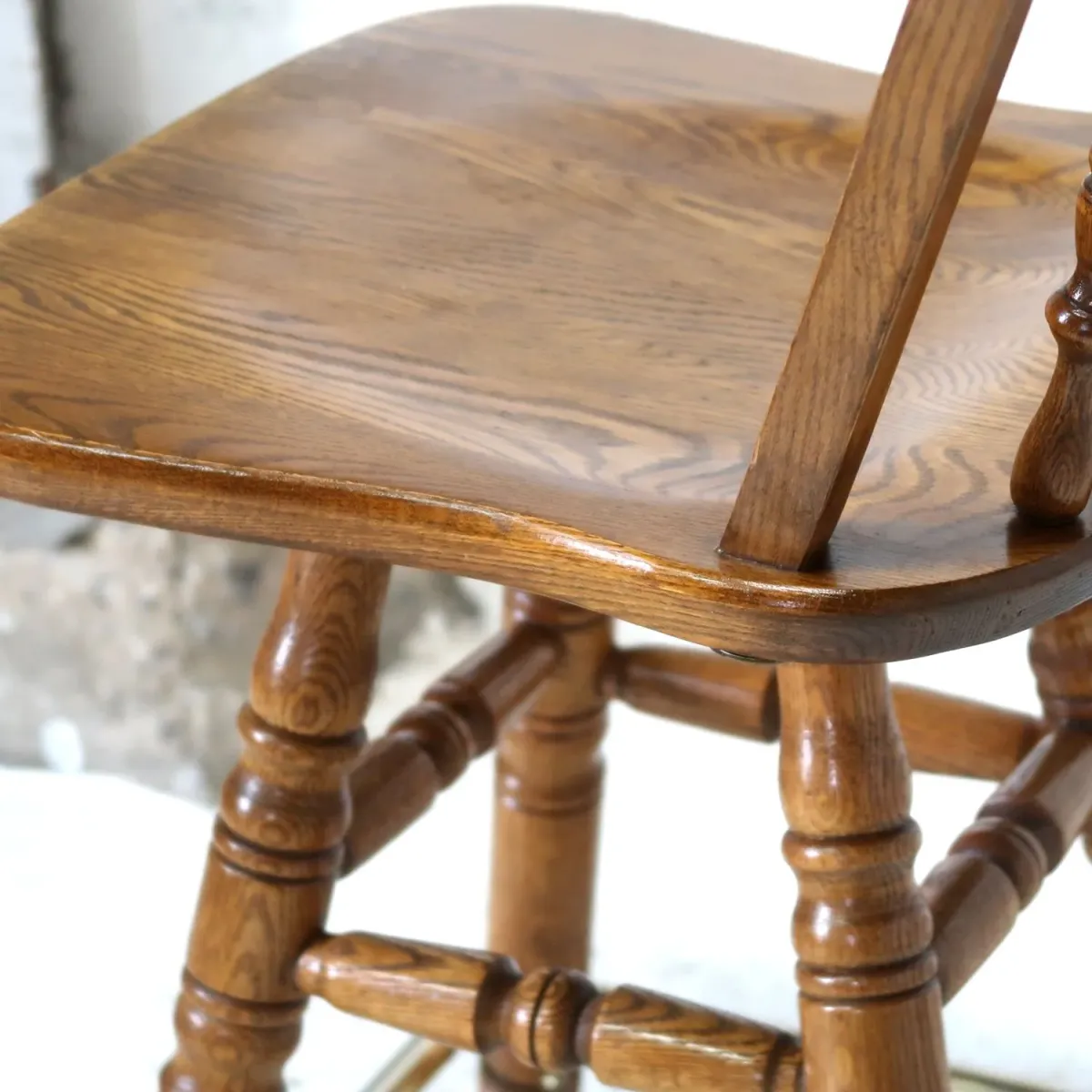 アンティーク ウッド カウンターチェア