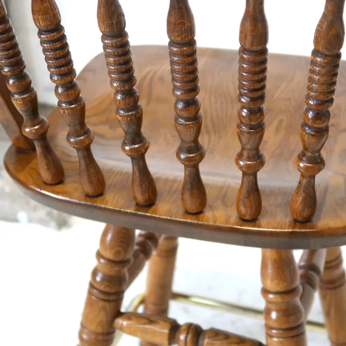 アンティーク ウッド カウンターチェア