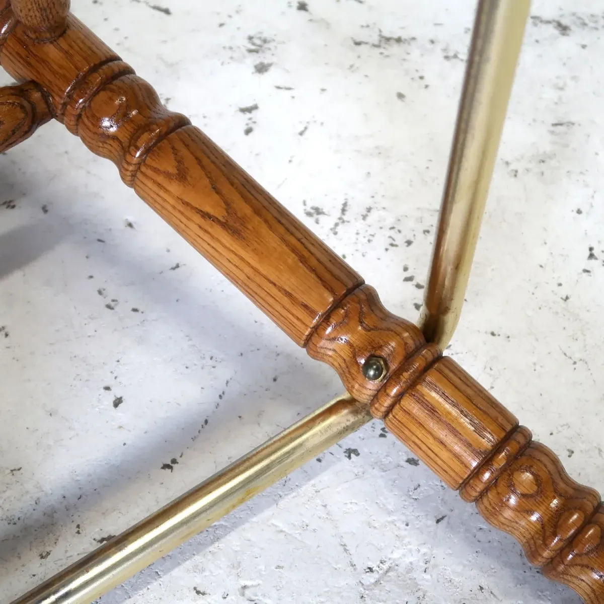 アンティーク ウッド カウンターチェア