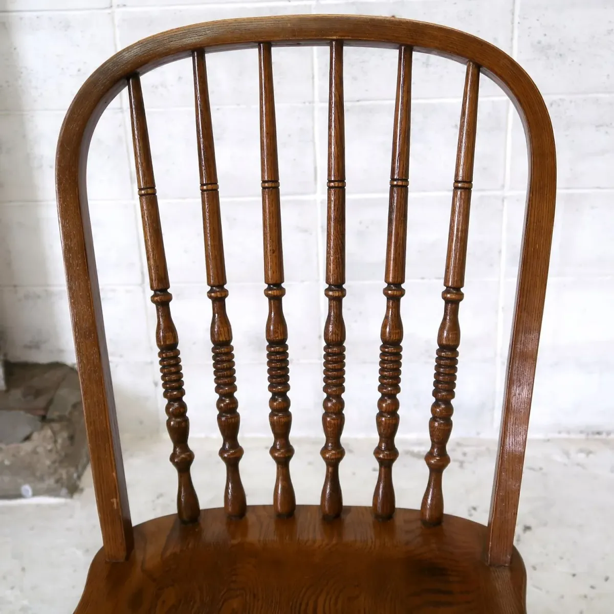 アンティーク ウッド カウンターチェア