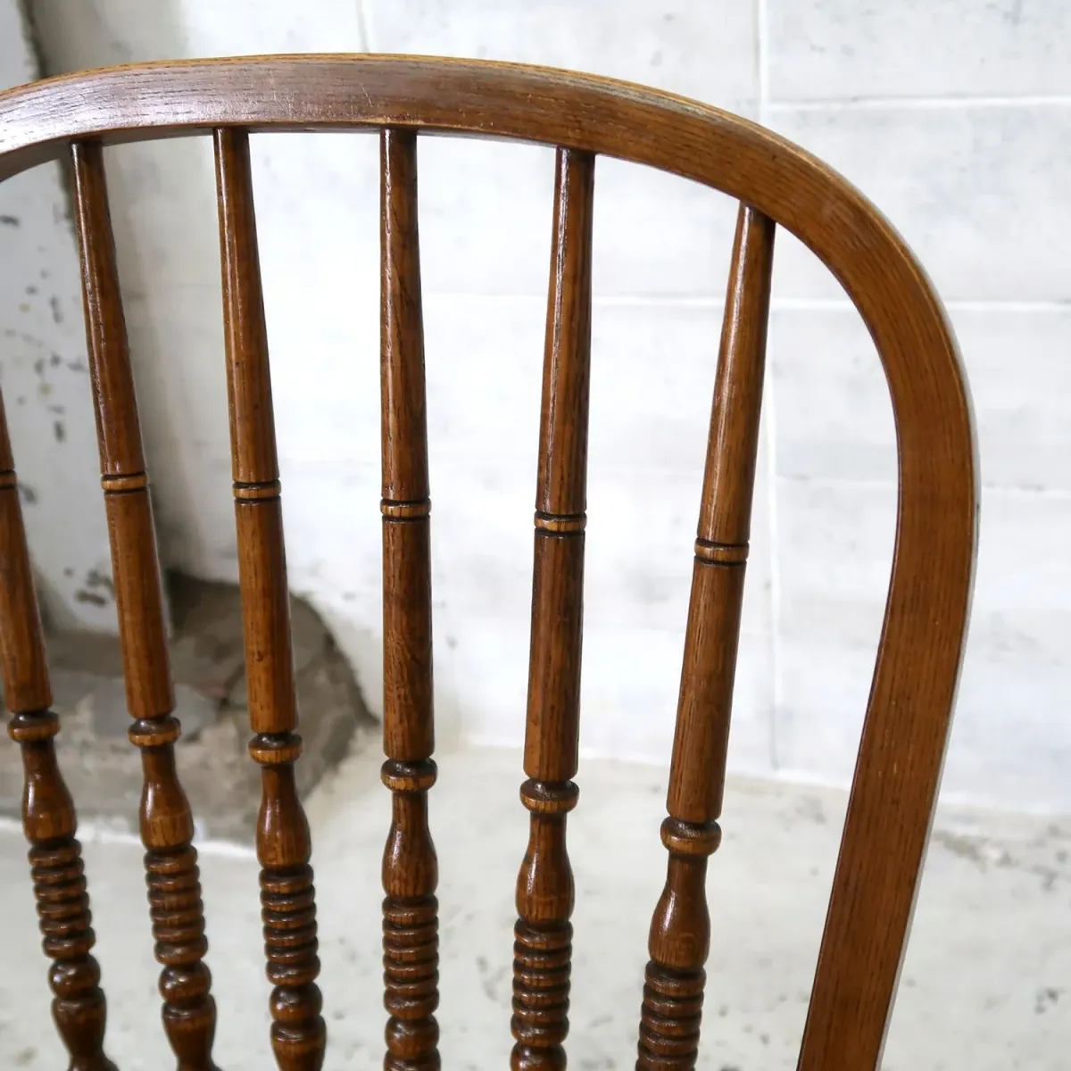 アンティーク ウッド カウンターチェア