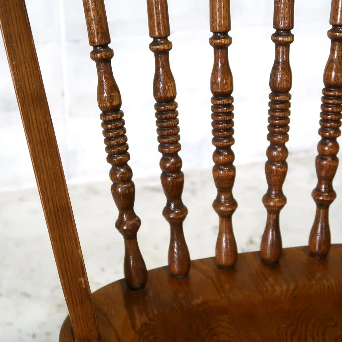 アンティーク ウッド カウンターチェア