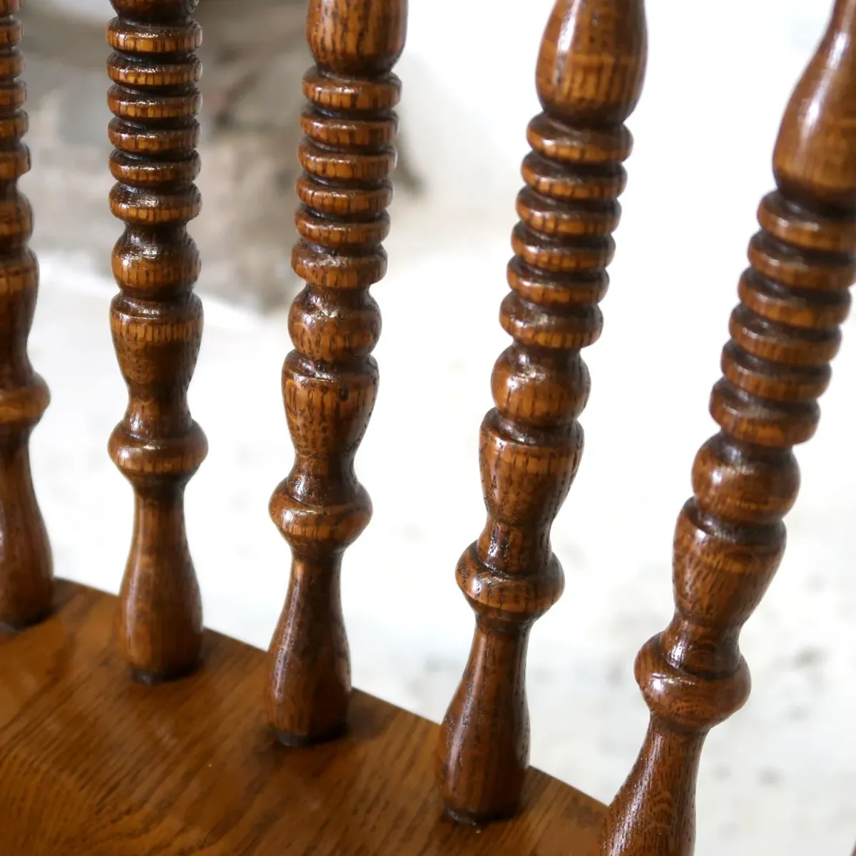 アンティーク ウッド カウンターチェア