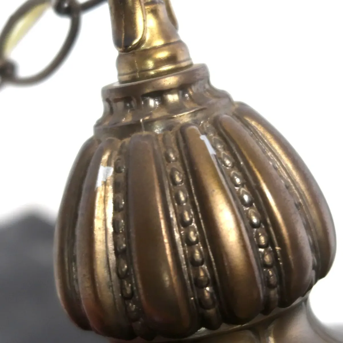 アンティーク スモークガラス ペンダントランプ