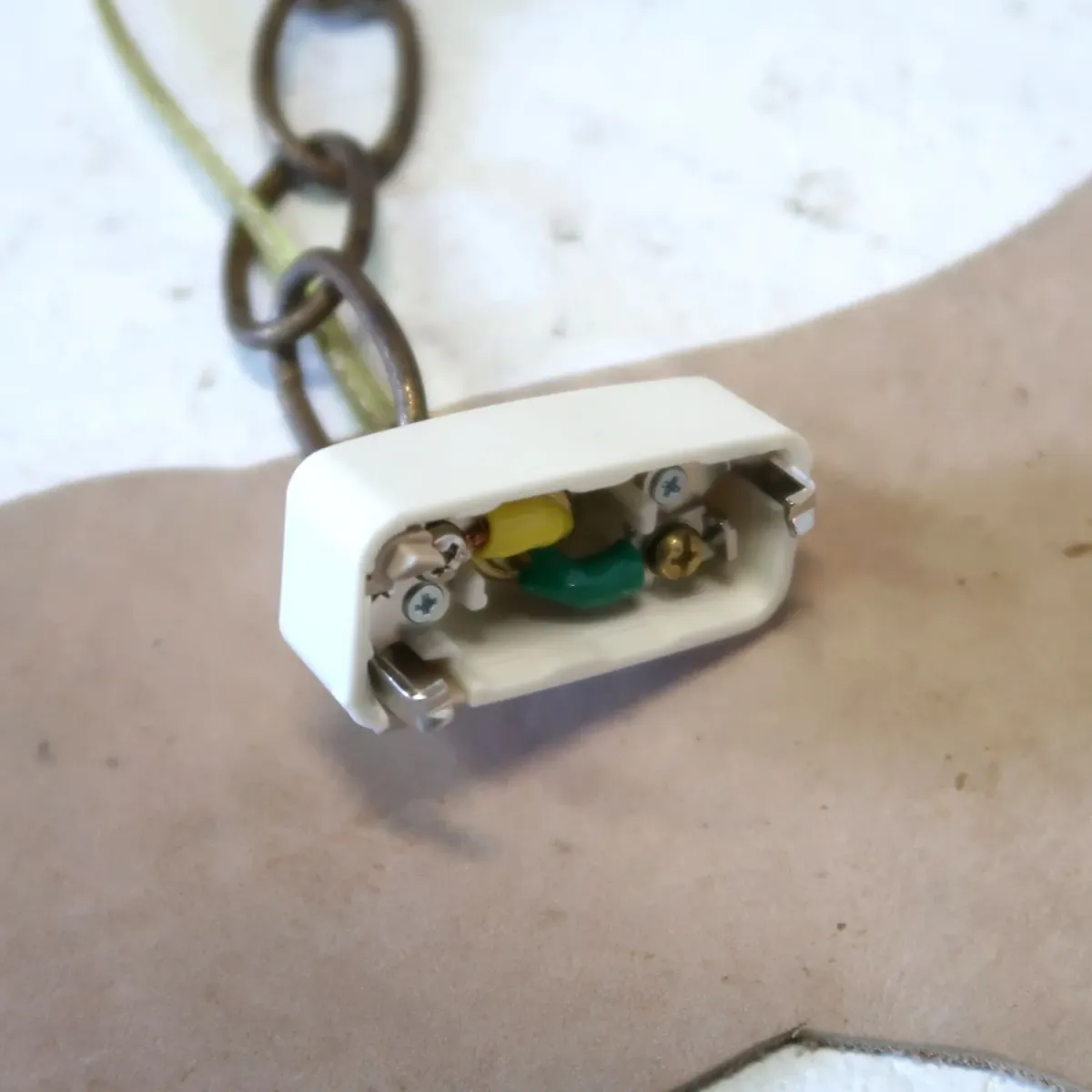 アンティーク クリアガラス ペンダントランプ