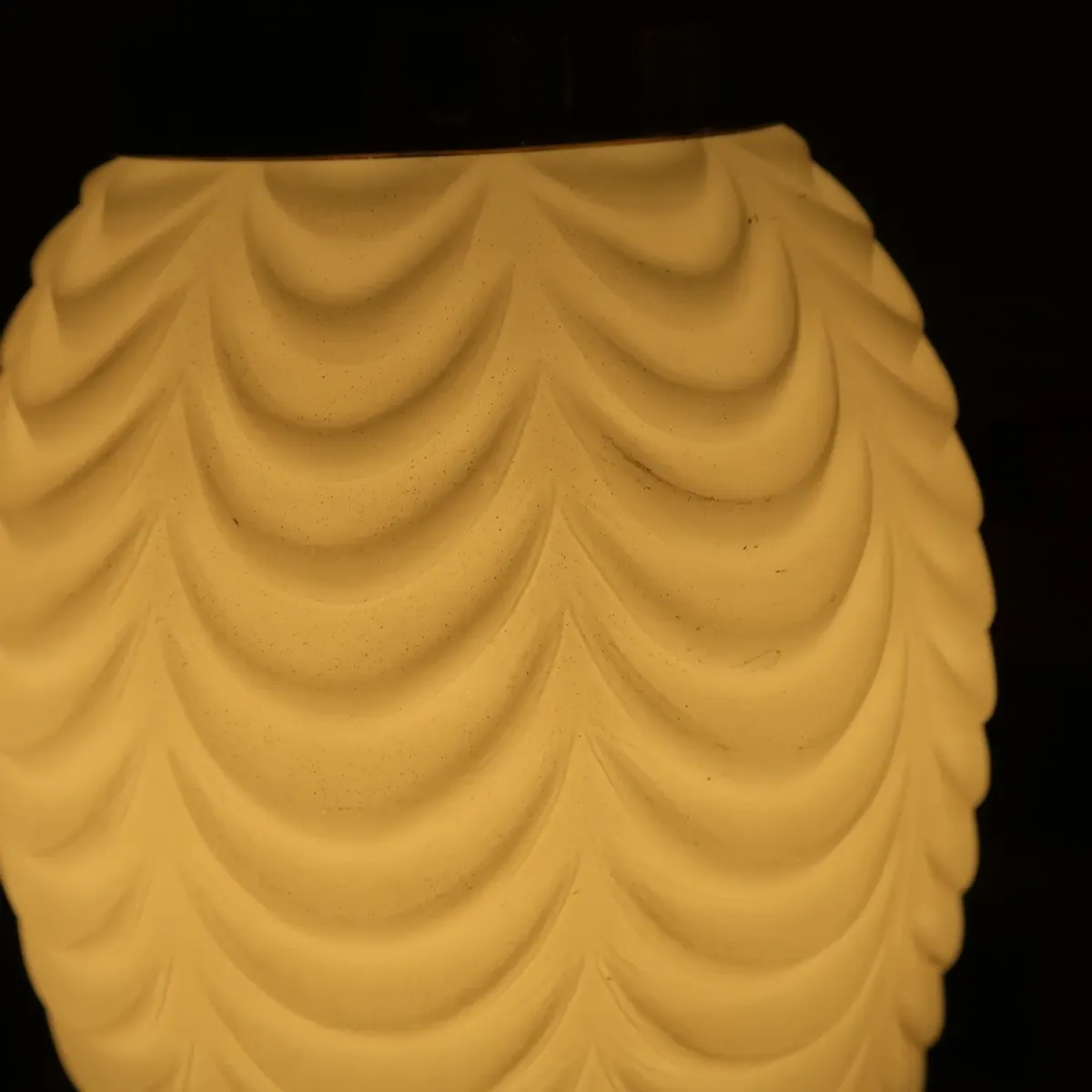 アンティーク ミルクガラス ペンダントランプ