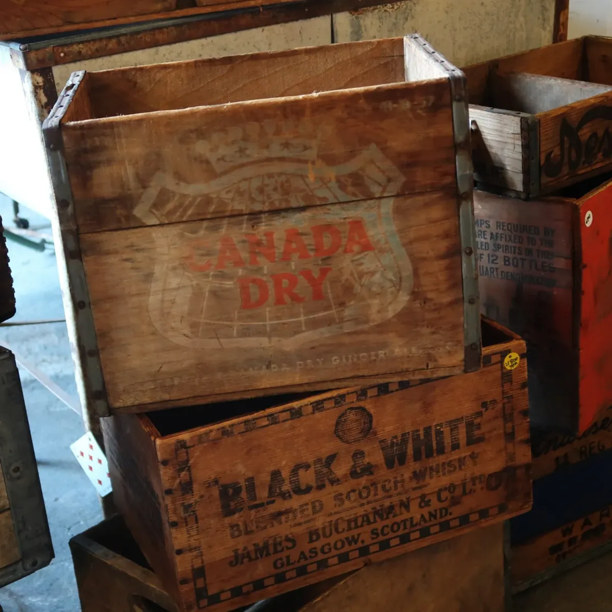 CANADA DRY ビンテージ ウッドボックス