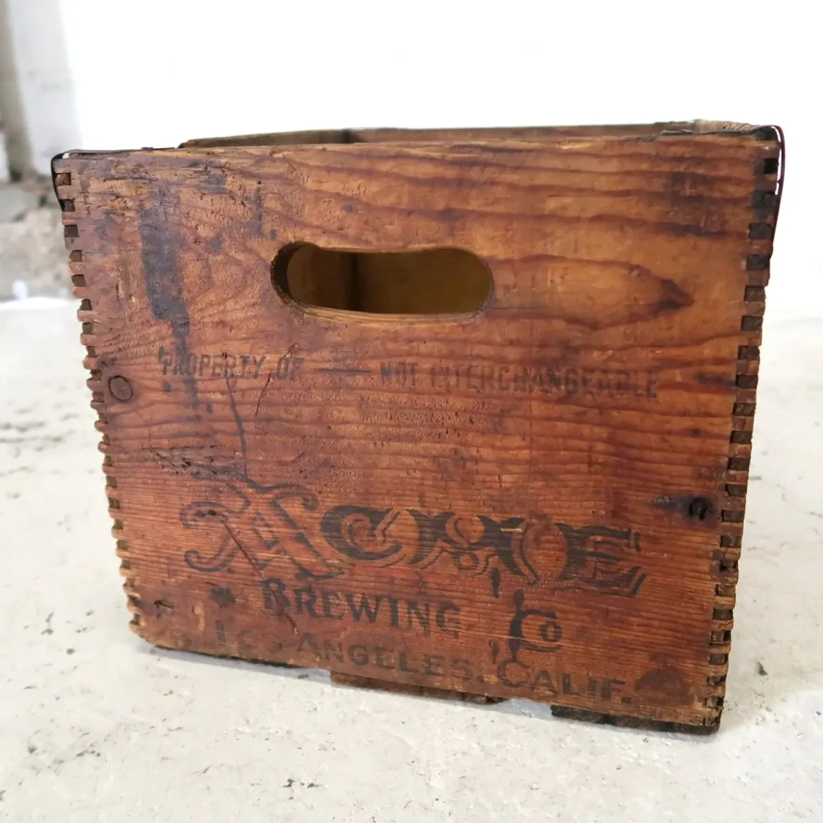 ACME ビンテージ ウッドボックス