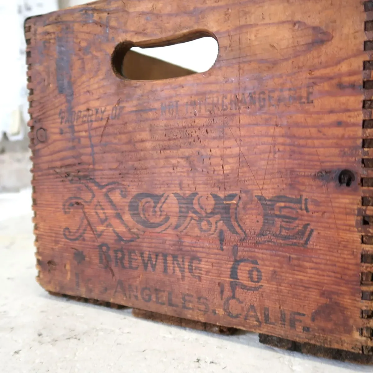 ACME ビンテージ ウッドボックス