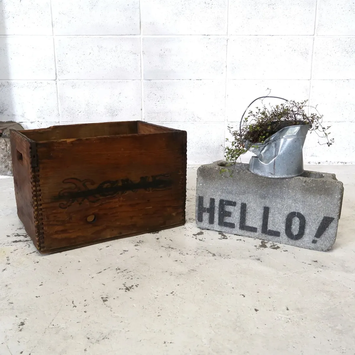 ACME ビンテージ ウッドボックス