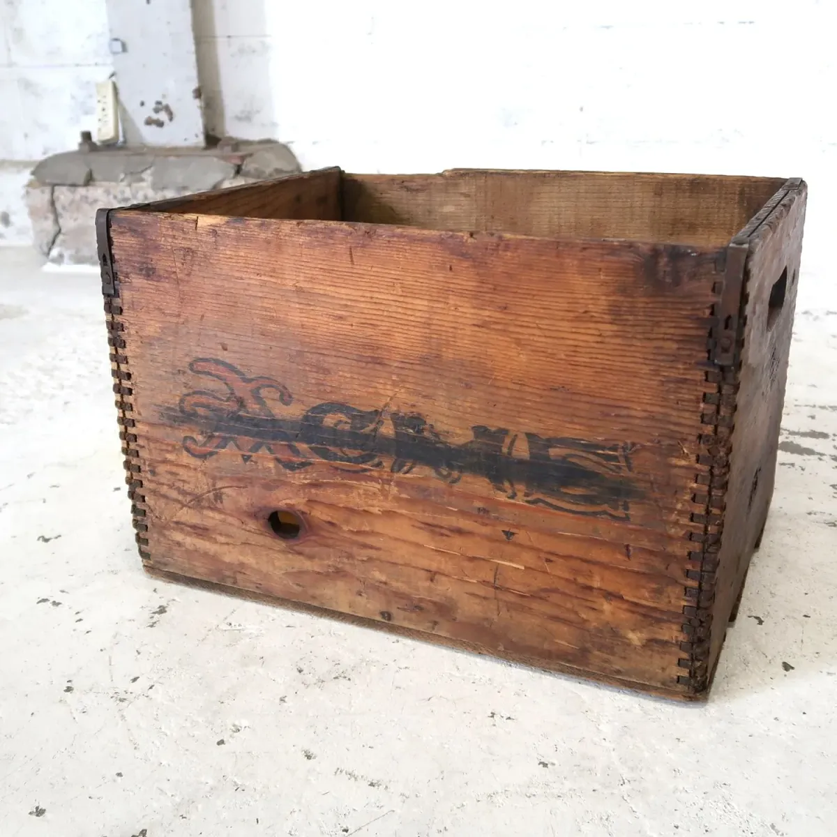 ACME ビンテージ ウッドボックス