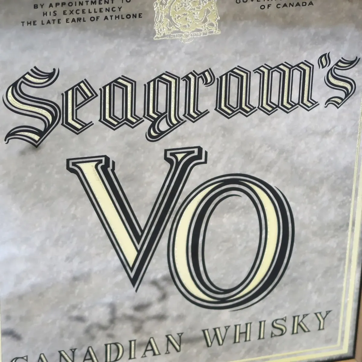 Seagram's VO ビンテージ パブミラー