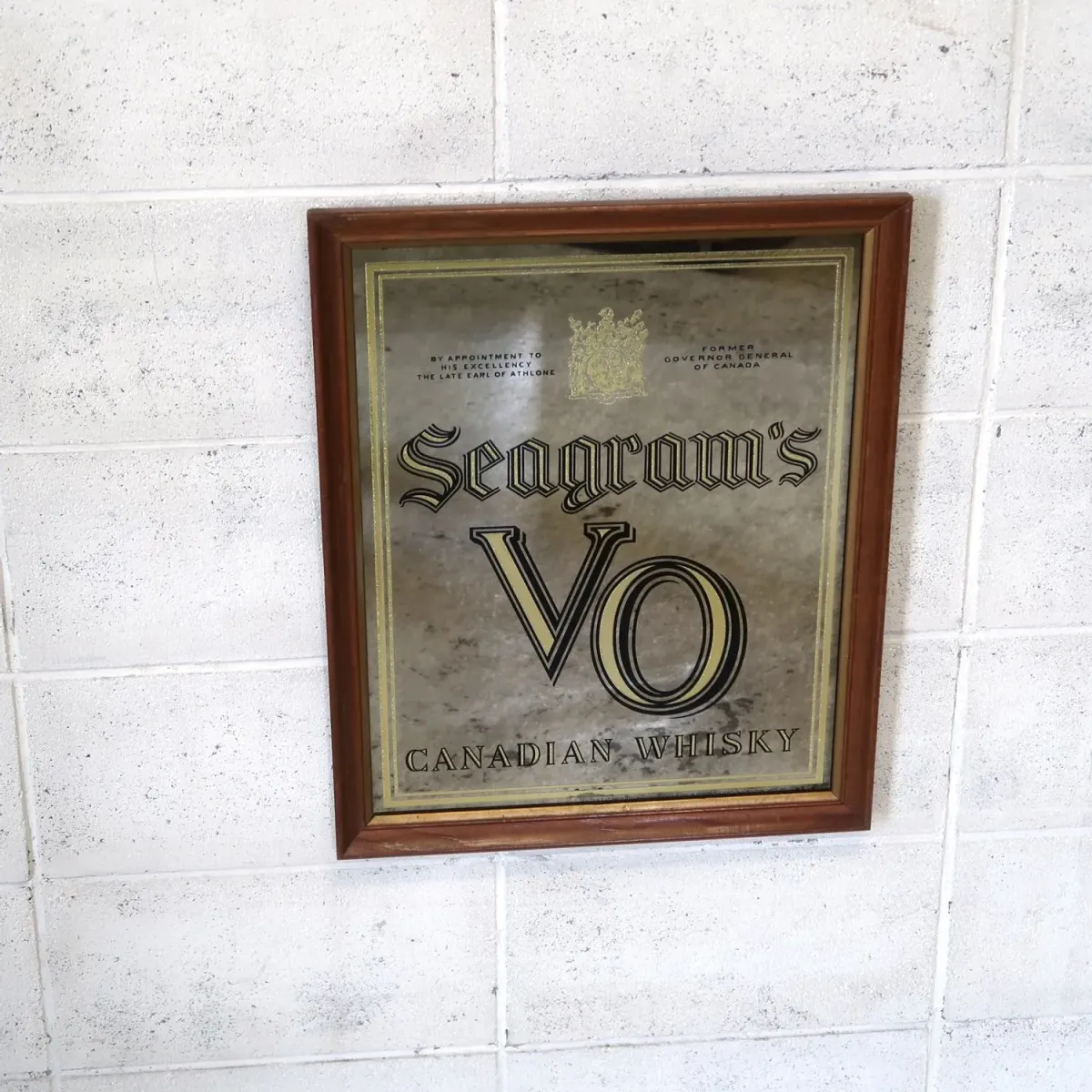 Seagram's VO ビンテージ パブミラー