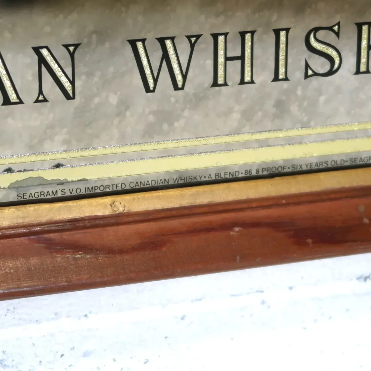 Seagram's VO ビンテージ パブミラー