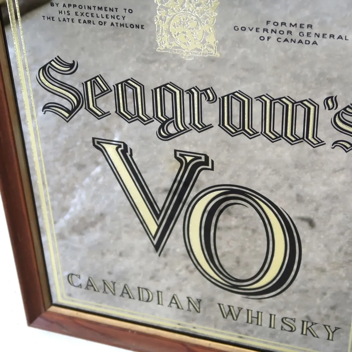 Seagram's VO ビンテージ パブミラー