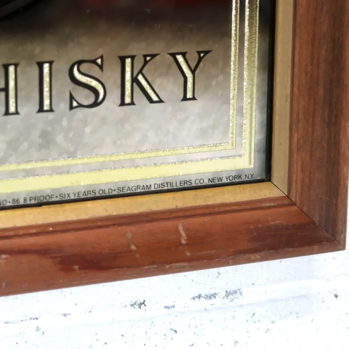 Seagram's VO ビンテージ パブミラー