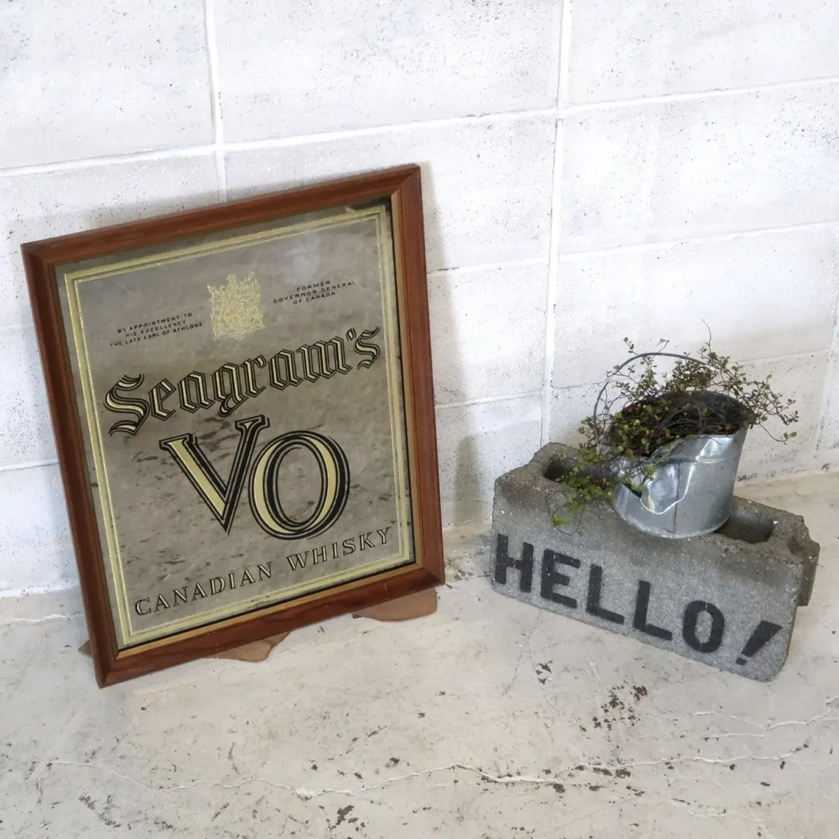 Seagram's VO ビンテージ パブミラー