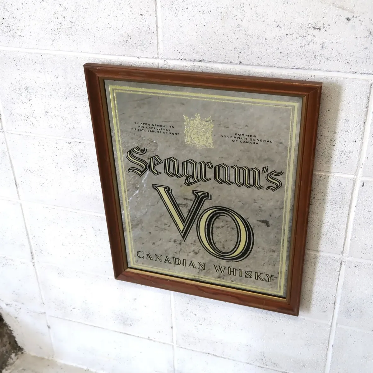 Seagram's VO ビンテージ パブミラー