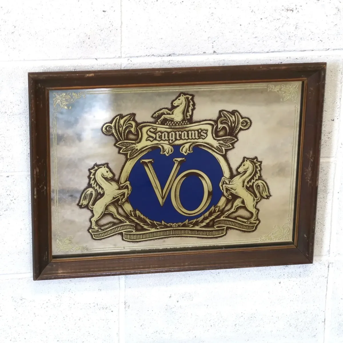 Seagram's VO ビンテージ パブミラー