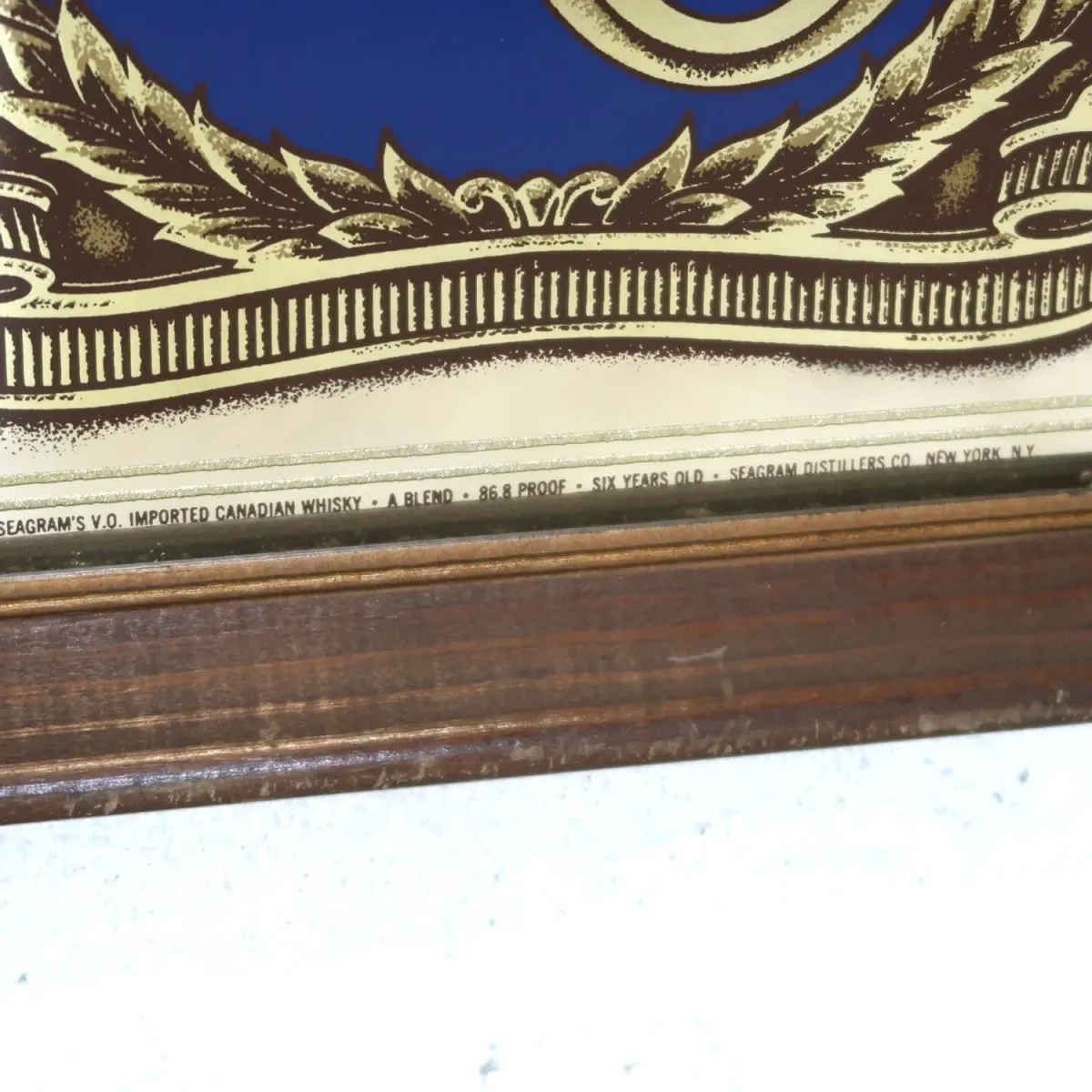 Seagram's VO ビンテージ パブミラー