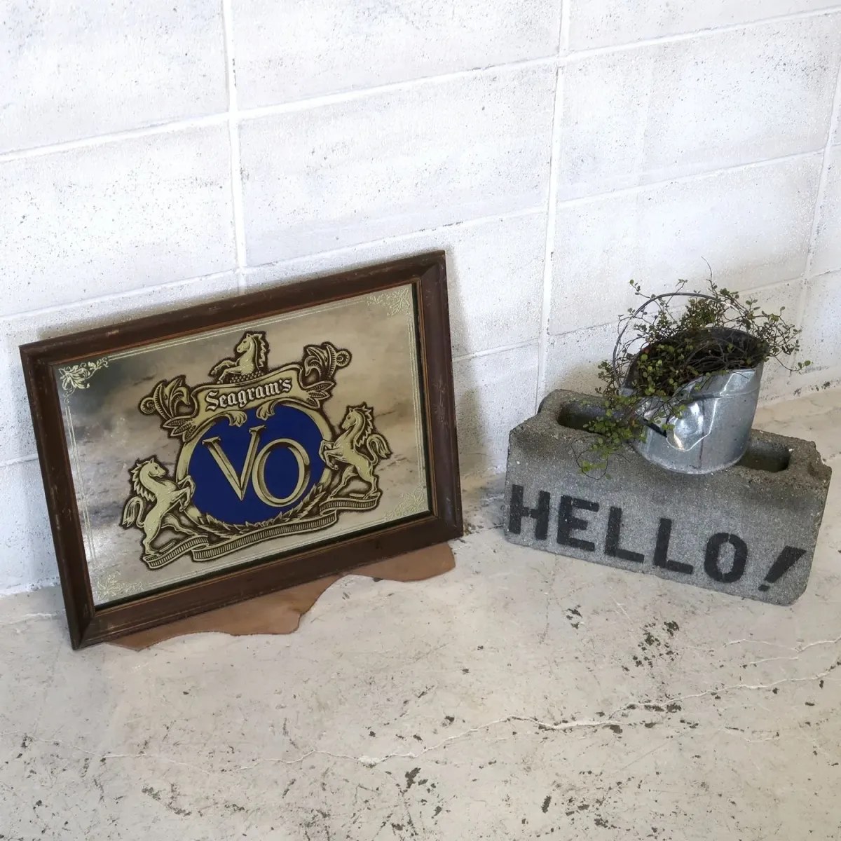 Seagram's VO ビンテージ パブミラー