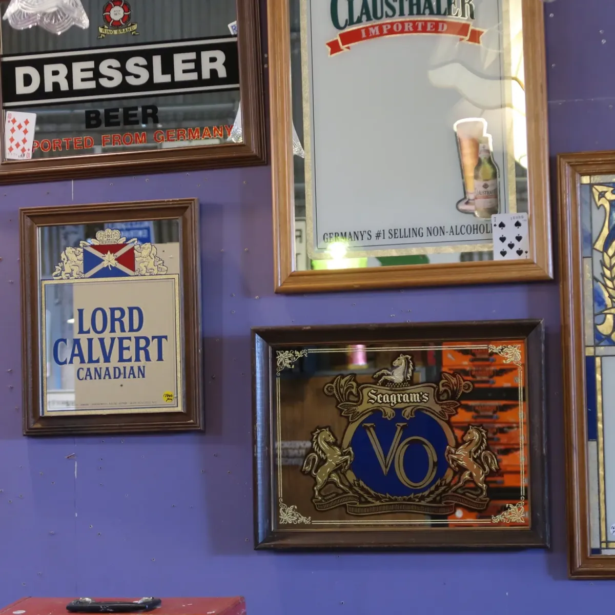 Seagram's VO ビンテージ パブミラー