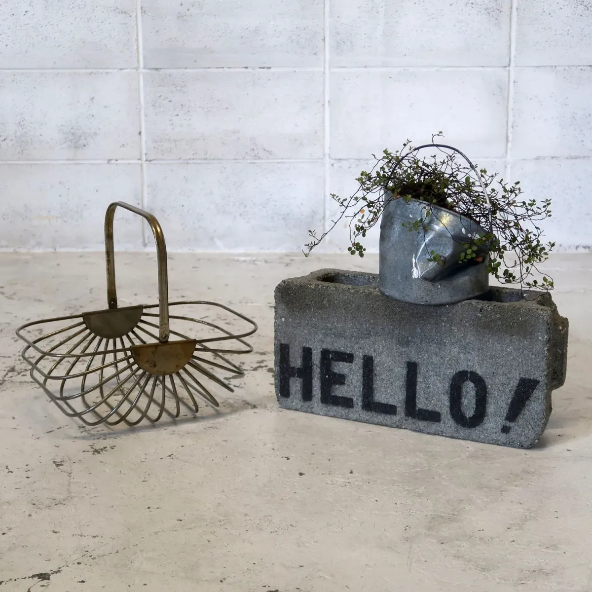 GODINGER ビンテージ ワイヤーバスケット