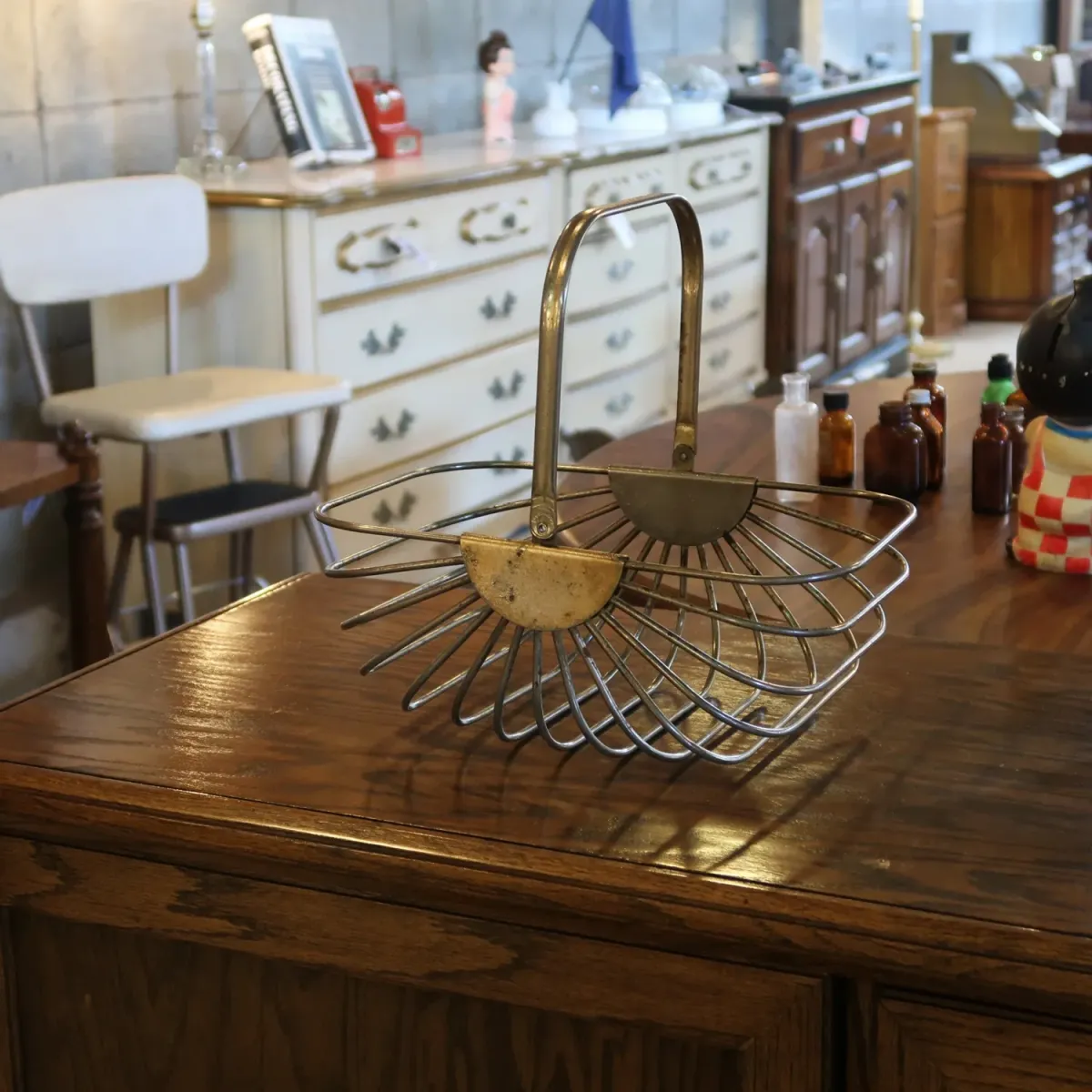 GODINGER ビンテージ ワイヤーバスケット