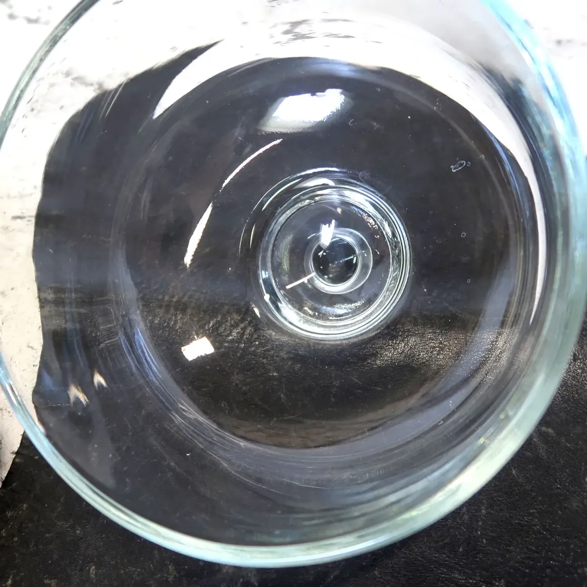 ビンテージ ガラスドーム チークウッド