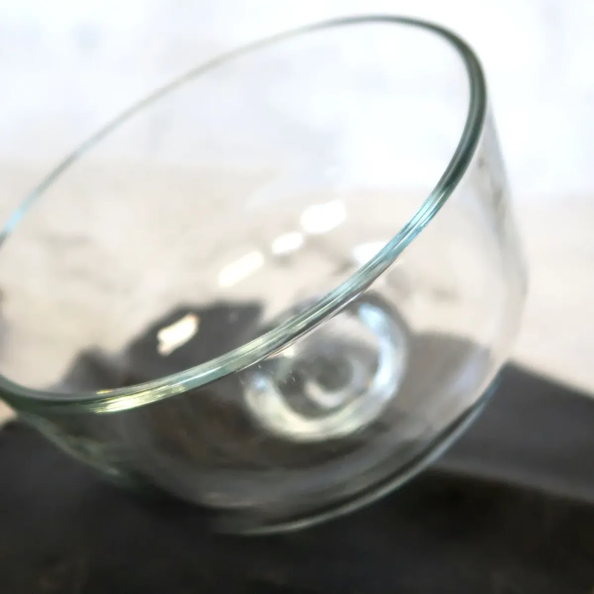 ビンテージ ガラスドーム チークウッド