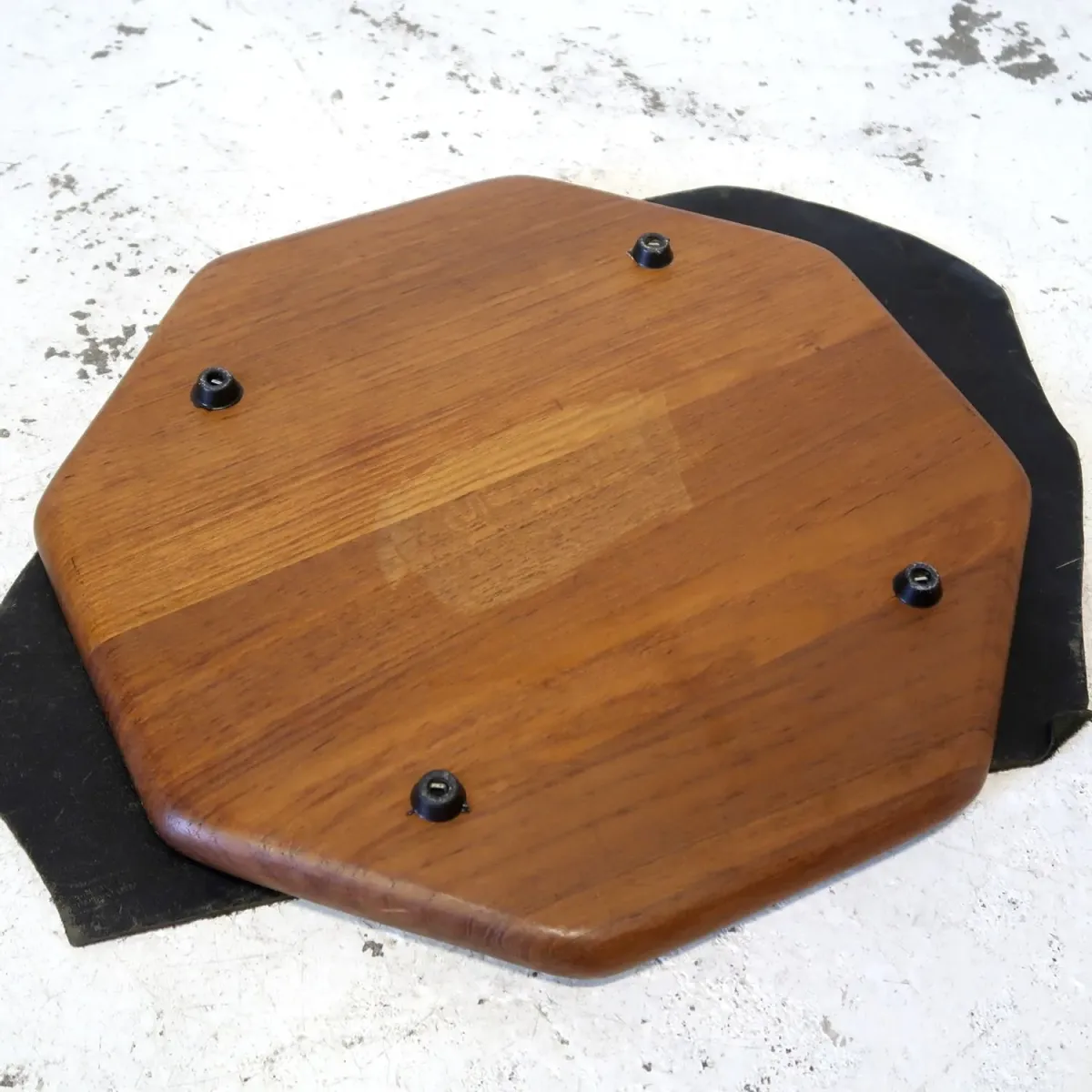 ビンテージ ガラスドーム チークウッド