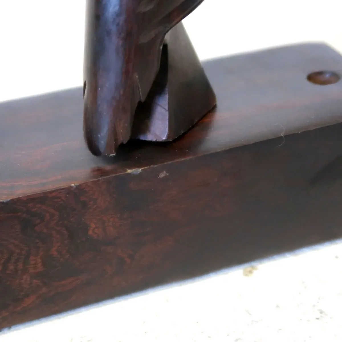 ビンテージ ローズウッドオブジェ ペンスタンド ミミズク