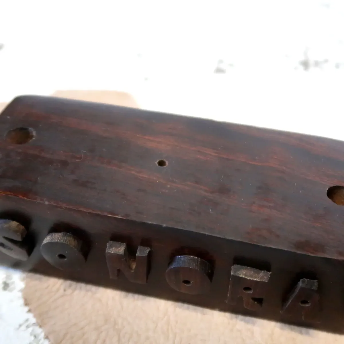 ビンテージ ローズウッドオブジェ ペンスタンド ミミズク