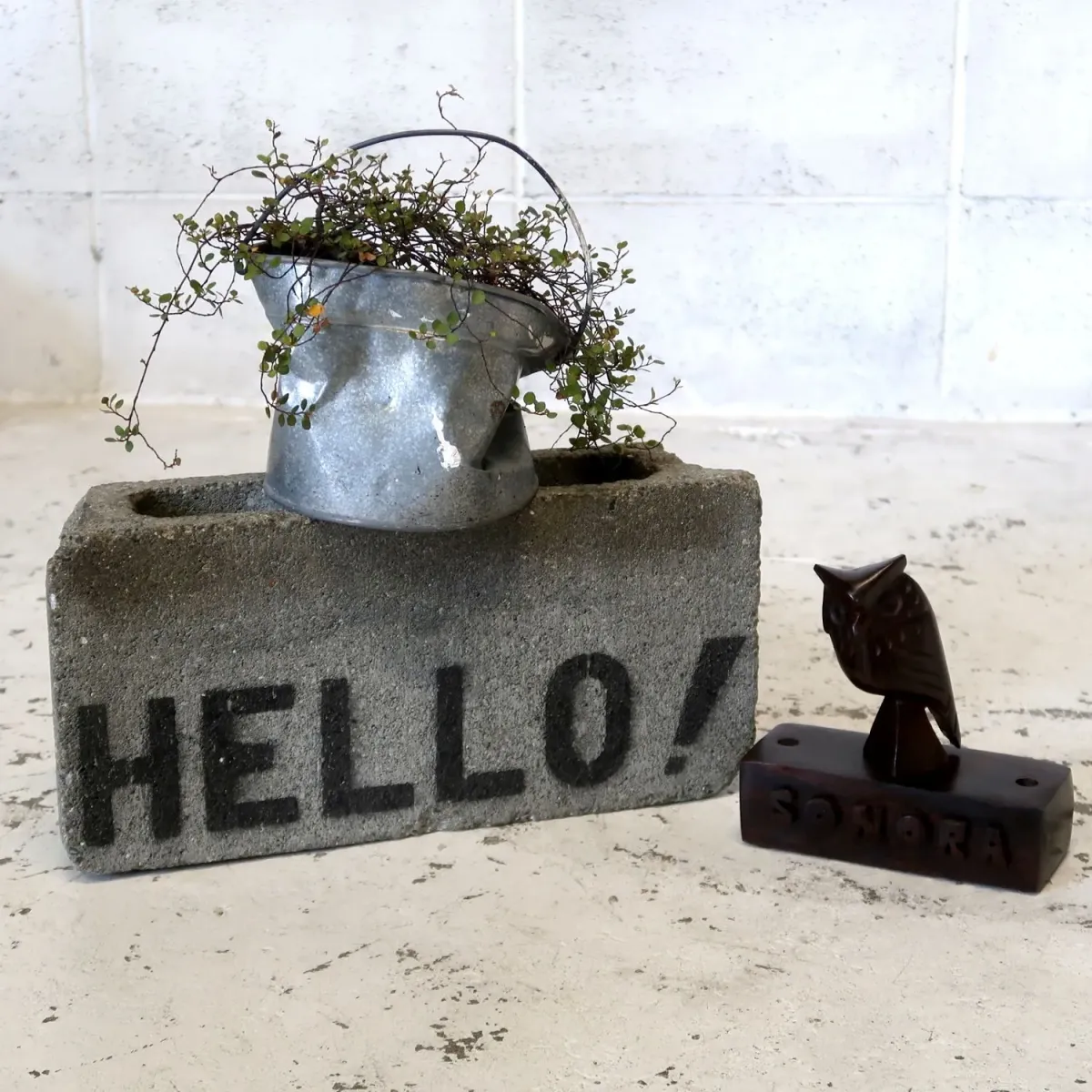 ビンテージ ローズウッドオブジェ ペンスタンド ミミズク