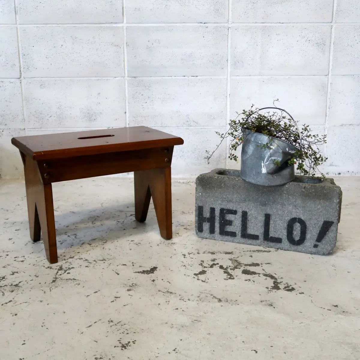 ビンテージ ミルキングスツール ウッドスツール