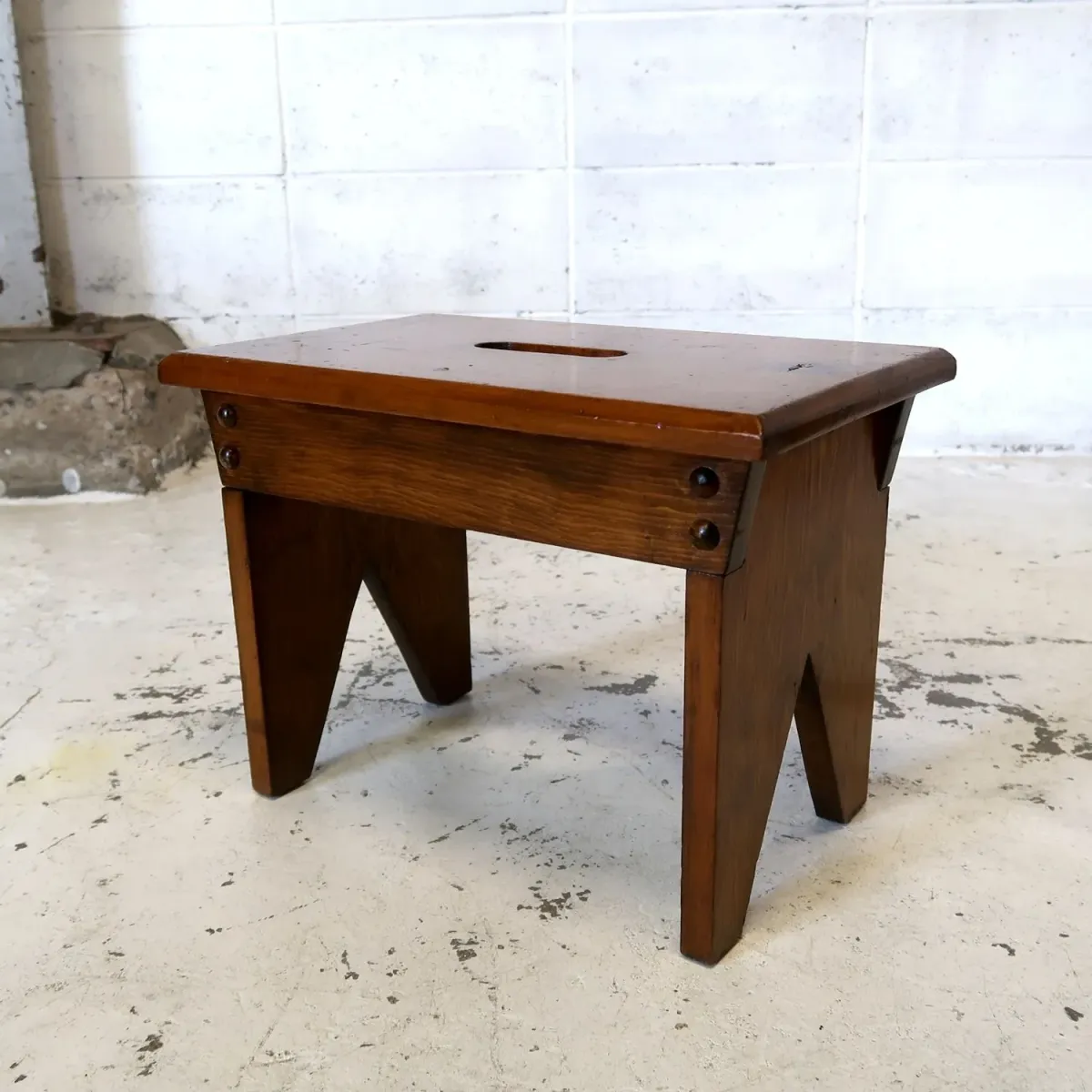 ビンテージ ミルキングスツール ウッドスツール