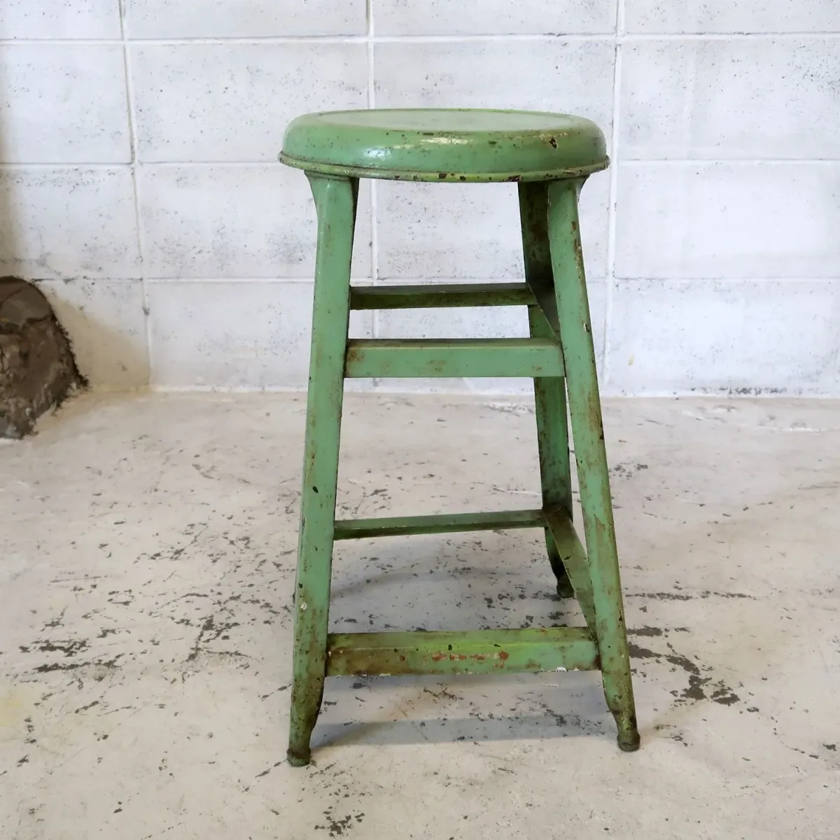 ビンテージ メタルスツール