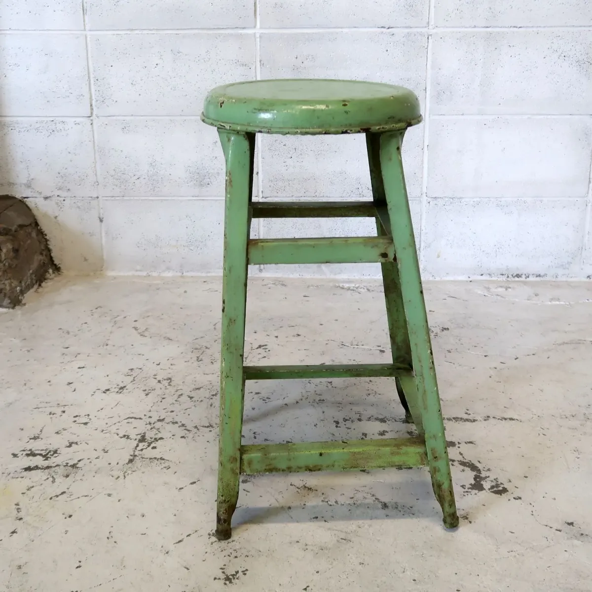 ビンテージ メタルスツール